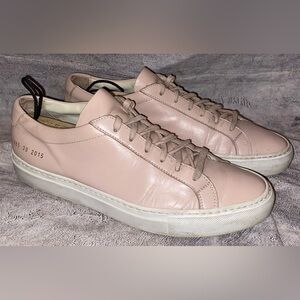 Common Projects Achilles Low Blush Pink Lace Up Sneakers Shoes Womens 9 39 Italy
